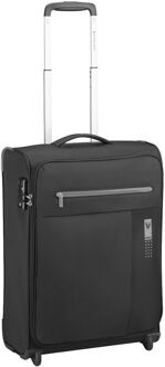 Roncato Lite Soft 2 Wheel Cabin Trolley nero fumo handbagage koffer Zwart - H 55 x B 40 x D 20 cm