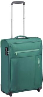 Roncato Lite Soft 2 Wheel Cabin Trolley verde bottiglia zachte koffer lichtgewicht koffer Groen - H 55 x B 40 x D 20 cm