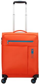 Roncato Lite Soft 4 Wheel Cabin Trolley brilliant orange zachte koffer lichtgewicht koffer Oranje - H 55 x B 40 x D 20 cm