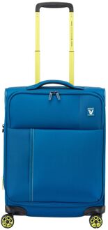 Roncato Move Cabin Trolley 55 blu laguna zachte koffer lichtgewicht koffer Blauw - H 55 x B 40 x D 20 cm