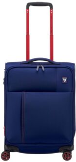 Roncato Move Cabin Trolley 55 ultramarine blue zachte koffer lichtgewicht koffer Blauw - H 55 x B 40 x D 20 cm