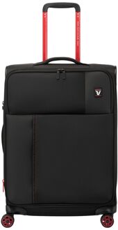 Roncato Move Expandable Trolley 64 nero fumo zachte koffer lichtgewicht koffer Zwart - H 64 x B 44 x D 26 cm