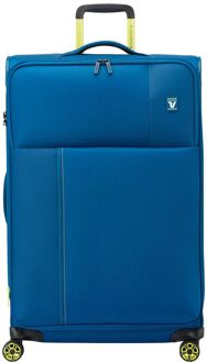 Roncato Move Expandable Trolley 77 blu laguna zachte koffer lichtgewicht koffer Blauw - H 77 x B 48 x D 31 cm