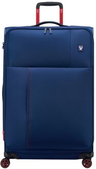Roncato Move Expandable Trolley 77 ultramarine blue zachte koffer lichtgewicht koffer Blauw - H 77 x B 48 x D 31 cm