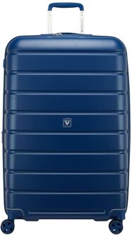 Roncato ReLIFE Expandable Trolley 78 Detachable Wheels blu notte hardcase koffer Blauw - H 78 x B 49 x D 31 cm