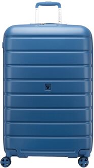 Roncato ReLIFE Expandable Trolley 78 Detachable Wheels blu retro hardcase koffer Blauw - H 78 x B 49 x D 31 cm