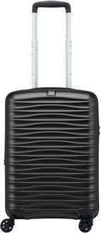 Roncato Wave Cabin Spinner DLX nero hardcase koffer Zwart - H 55 x B 35 x D 20 cm