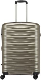 Roncato Wave DLX Trolley 65 champagne hardcase koffer - H 65 x B 43 x D 27 cm