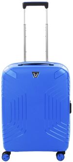 Roncato Ypsilon 4.0 Expandable Trolley with USB 55 denim hardcase koffer lichtgewicht koffer Blauw - H 55 x B 40 x D 20 cm