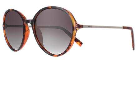 Rond Dames Demi Tortoise Bruin Goud Grijs Gepolariseerd B2135 - One Size