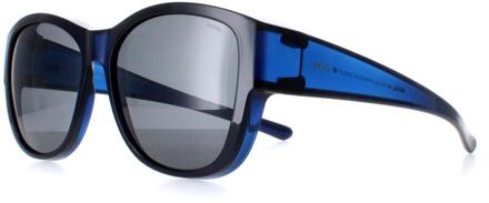 Rond Dames Transparant Blauw Gepolariseerd E2102 - maat