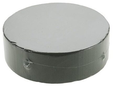 Rond groen steekschuim/oase blok - 3x - nat - 22 x 7 cm - Steekschuim voor bloemen - Kerststukjes