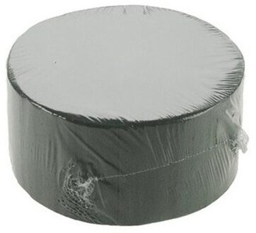 Rond groen steekschuim/oase blok nat - 4x - 14 x 7 cm - voor echte bloemen