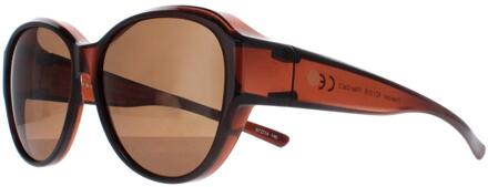 Rond Unisex Transparant Bruin EF Bruin X2115 - One Size