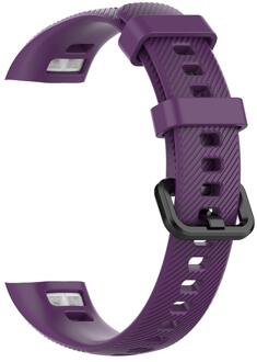 Rondaful Multi-Kleuren Band Voor Huawei Band4 Pro Silicone Pols Voor Band 4 Pro Strap Vervanging Polsband Horloge band paars