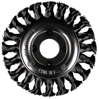 Rondborstel 125x22.2x0.5 met gehard, getordeerd staaldraad - 751302