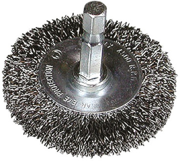 Rondborstel 50X0.3 Met 1/4"Zeskant Stift Met Gegolfd Staaldraad - 751319