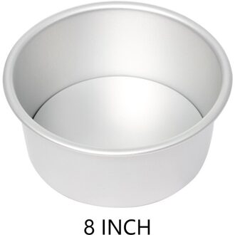 Ronde 4/5/6/7/8/9/10 Inch Aluminium Sterven Kerst Cakevorm Cake tool Bakken Tool Mould Pan Patroon Bakvormen Tool 8 duim-gewoon