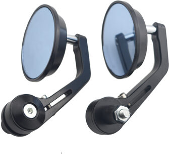 Ronde 7/8 "Stuur Aluminium Motocycle Achteruitkijkspiegels Moto End Motor Zijspiegels Motorcycle Cafe Racer Accessoires