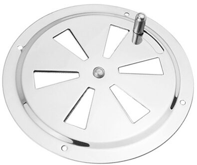 Ronde Air Louvre Vent & Side Knop Opening Grille Cover Marine Boot Rv 316 Rvs Ventilatie Louvered Vent