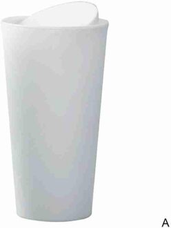 Ronde Auto Prullenbak Flip Auto Vuilnis Doos Auto Deur Afvalemmer Houder Kan Mode Creatieve Levert Auto Opslag Cup water J6U4 wit