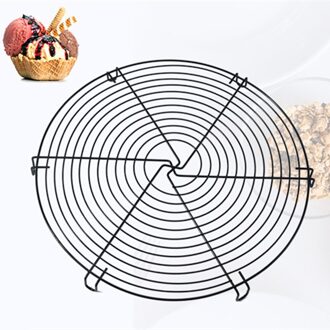 Ronde Bakken Anti-aanbak Cake Koelrek Grote Koolstofstaal Koekjes Brood Cool-Down Plank Rooster Lade Barbecue Bakvormen gereedschap