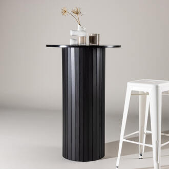 Ronde Bartafel 'Adrin' 70cm, kleur Zwart - 70 cm