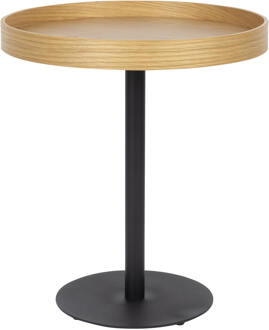 Ronde Bijzettafel 'Andreanna' 40cm, kleur Eiken