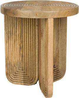 Ronde Bijzettafel 'Kang' Mangohout, 40cm - 40 cm