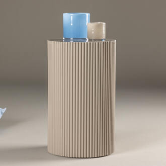 Ronde Bijzettafel 'Mistina' 30cm, kleur Beige - 30 cm