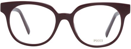 Ronde Brilframes Donkerrood