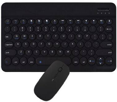 Ronde Cap Bluetooth Toetsenbord Voor Ipad Air 3 Voor Samsung/Huawei 2.4G Muis Draadloos Toetsenbord Met Achtergrondverlichting Telefoon toetsenbord Draadloze zwart nee backlit reeks