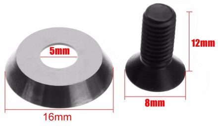 Ronde Carbide Insert 16mm 16x3-30 Graden Carbide Insert Cutter Finisher Hout Draaibank Tool Met Schroef Mayitr
