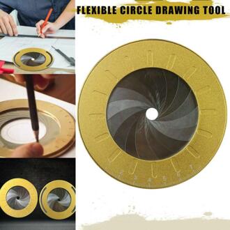 Ronde Cirkel Tool Verstelbare Meting Rvs Creatieve Tekening Liniaal Met Size Maatregel Marks Party Bakken