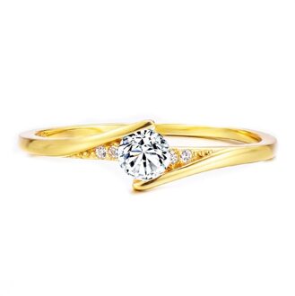 Ronde Cut Zirkoon Ringen Voor Vrouwen Elegante Eenvoudige Gouden Kleur Fijne Sieraden 9
