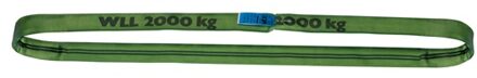 Ronde draagband | omvang 2 m groen | draagverm. eenv. 2000 kg | 1 stuk - 42151501 42151501