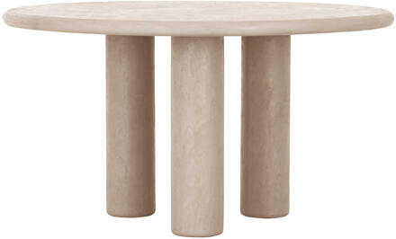 Ronde Eettafel 'Clio' Mortex, 140cm, kleur Zand - 140 cm