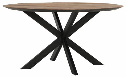 Ronde Eettafel 'Shape' Teakhout, 150cm, kleur Naturel - 150 cm