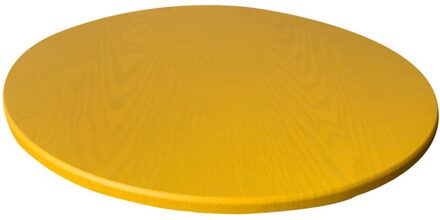 Ronde Elastische Tafel Dekken Doek Protector Waterdicht Polyester Tafelkleed Catering Uitgerust Tafel Dekken Met Elastische Randen 120Cm geel