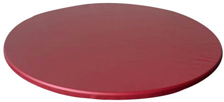 Ronde Elastische Tafel Dekken Doek Protector Waterdicht Polyester Tafelkleed Catering Uitgerust Tafel Dekken Met Elastische Randen 120Cm wijn rood