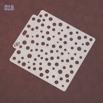 Ronde Gelaagdheid Stencils voor Diy scrapbook/fotoalbum Decoratieve Embossing kleuring, schilderen stencil, home decor