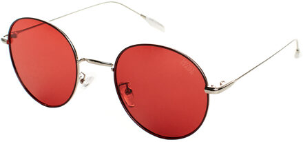 Ronde gepolariseerde zonnebril UV 400 Bescherming EVEN Unisex - maat Rood