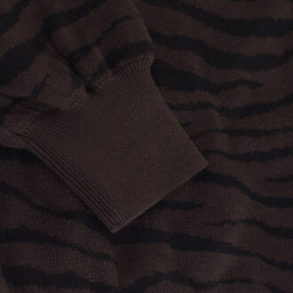 Ronde hals gebreide trui 453355 meisje - maat 6-7J / 116-122cm Bruin