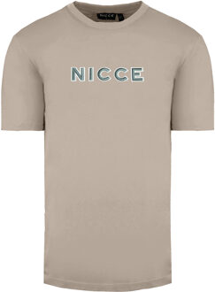 Ronde Hals Korte Mouw Heren Roze Mercurius T-Shirt 001 1 09 08 0339 Beige
