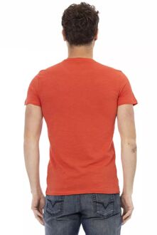 Ronde Hals Korte Mouw T-shirt Rood