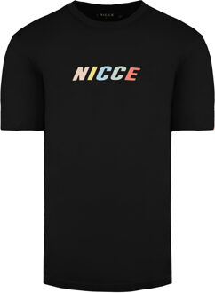 Ronde Hals Korte Mouw Zwart Heren Myriad T-shirt 211 1 09 09 0001