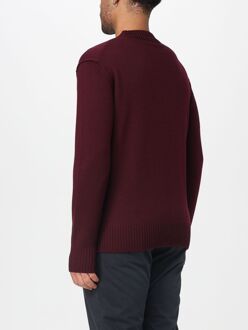 Ronde Hals Lange Mouwen Trui Donkerrood