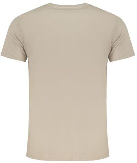 Ronde Hals T-shirt Klassieke Pasvorm - maat XL Bruin