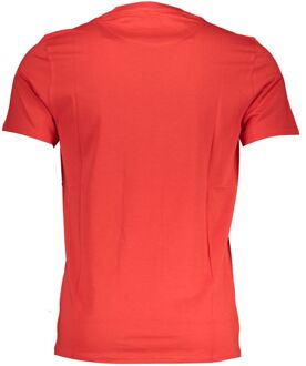 Ronde Hals T-shirt Korte Mouwen Oranje