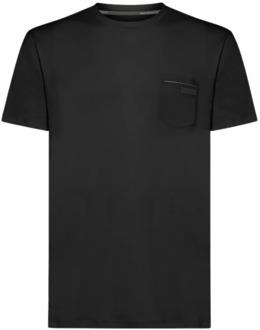 Ronde Hals T-shirt met Zak RRD , Black , Heren - 2Xl,Xl,L,M